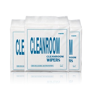 Hot Bán Hàng Nền Kinh Tế Loại 6069 Phòng Sạch Cần Lau 9 "* 9" Woodpulp Polyester Không Dệt Phòng Sạch Khăn Lau Cho Bụi Miễn Phí Phòng Thí Nghiệm - Product Image 2