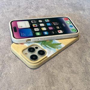 Sahil koleksiyonu 14Pro cep telefonu kılıfı iPhone 13 için promax XS her şey dahil taze küçük buğday kabuğu Apple TPU için telefon tutamağı - Product Image 3