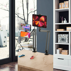 Phổ 360 ° đa-góc độ ổn định giường trên không cánh tay dài máy tính bảng đứng cho bàn máy tính bảng chủ Kim Loại Cơ sở cho máy tính bảng lớn thiết bị - Product Image 3