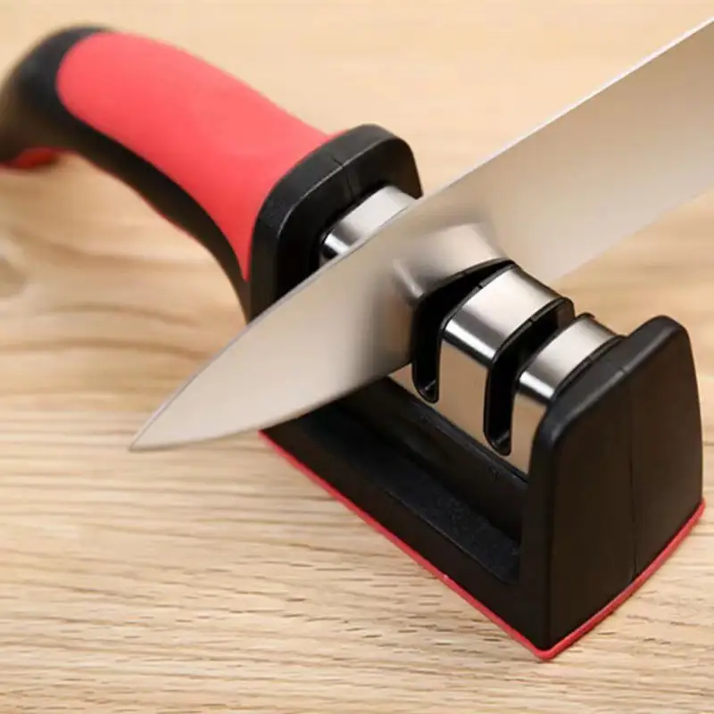 Amaz venda quente 2023 cozinha acessórios 3 em 1 profissional manual cozinha facas afiação ferramenta tesoura moedor manual