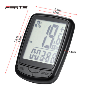 FERTS防水21機能Cyclecomputer防水IPX4サイクリングコンピューター自転車メーターストップウォッチ - Product Image 3