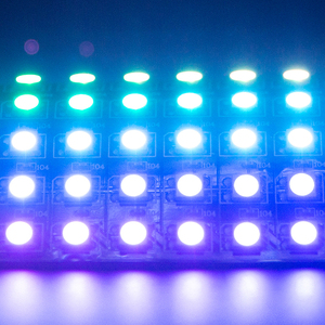 Рекламная Ws2812b Адресуемая Светодиодная панель Arduino гибкий светодиодный пиксельный дисплей 80*80 мм WS2812 RGB светодиодный экран