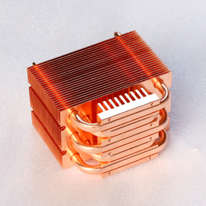 <strong>Excellent</strong> Heat Spreader Performance Custom Pure Copper Heat Pipe Fins Module Cooler High Power CPU Radiator - Product Image 1