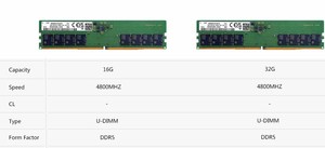 Memoria RAM de escritorio original DDR5 RAM 16GB 32GB 8GB memoria RAM 4800MHz 5600MHz memoria U DIMM 288pin para ordenador PC - Product Image 3
