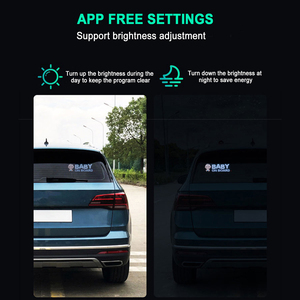 Display dinamico del pannello a LED con occhi diavoli per auto luce flessibile per parabrezza intelligente messaggio a scorrimento morbido - Product Image 4