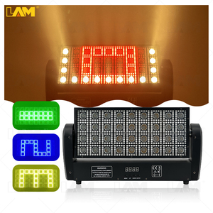 ไฟแอลอีดีแบบมีไฟแอลอีดีติดบนศีรษะแบบ3in1 RGB + ไฟ LED สีขาวเย็นสำหรับดีเจ DMX ไฟแมทริกซ์เวทีแสงพิกเซลควบคุมโซน - Product Image 1
