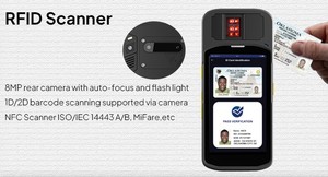 Portable Fingerprint Scanner Biometric Terminals H5 <strong>Device</strong> Pda with Barcode Reader and SIM Cards Slot for Passport Check - Product Image 4