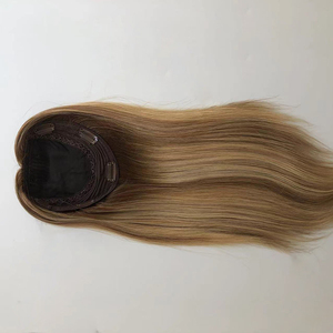 เครื่องทำผม100% แท้สำหรับผู้หญิงมีคลิปผมตรงฐานไหมความยาวตามสั่งสีออมเบร - Product Image 4