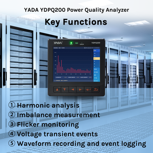 Yada ydpq200 hài hòa phân tích sự mất cân bằng đo lường nhấp nháy giám sát 3 giai đoạn điện năng lượng mét cho trung tâm dữ liệu - Product Image 5