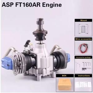 ASP FT160AR Dual Cylinder Methanol <strong>Engine</strong> Four Stroke <strong>20CC</strong> Model Oil Powered Fixed Wing Remote Controlled Aircraft Helicopter - Product Image 5