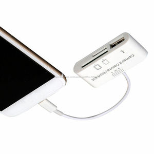3 in 1 USB <span class=keywords><strong>Camera</strong></span> Connection Kit Speicher Micro Kartenleser Für iPad Iphone iOS 11