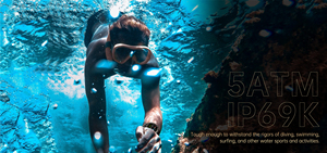 Toàn cầu GPS tín hiệu chăm sóc sức khỏe Smartwatch GPS LBS swolf thuật toán độ chính xác cao ip69k 5ATM thể thao không thấm nước thông minh đồng hồ cho nam giới - Product Image 5