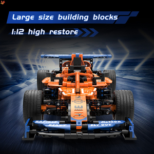 1016PCS 1:12 2.4G 4CH高速レーシングSTEM BTAPPコントロール四輪駆動車ビルディングブロックカーキットスタッキングカーおもちゃ - Product Image 5