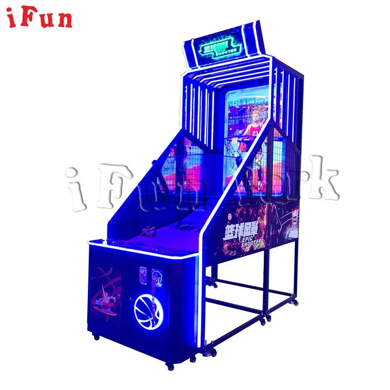 Sikke işletilen Arcade oyunları kapalı oyunlar basketbol atış makinesi sepet Arcade