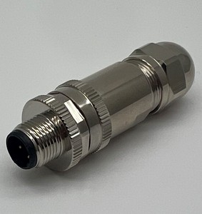BAYMRS 4针M12屏蔽A码连接器公直90 ° 弹簧端子防水连接器M12连接器 - Product Image 1