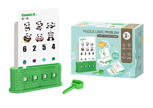 子供のためのおもちゃを学ぶ幼児教育ロジックゲーム脳開発おもちゃペーパーカード形状数カウントおもちゃマッチングゲーム - Product Image 5