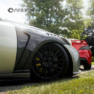 Bộ body kit chắn bùn trước bằng sợi carbon mới cho IS200t IS250 <span class=keywords><strong>IS300</strong></span> IS350, kiểu lỗ thoáng khí nâng cấp, lắp đặt dễ dàng bằng bu lông, năm 2013-2019 - Product Image 4