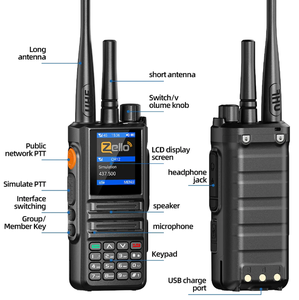 BinQi BQ-889ハンドヘルドGPSインターホンAndroidネットワーク4G POC Zello WifiロングVHF for Radio High Volume Global Coverage for Walkie - Product Image 6