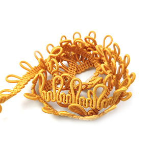 Customized Design Color Button <strong>Loop</strong> Round <strong>Elastic</strong> <strong>Cord</strong> for Garment - Product Image 1