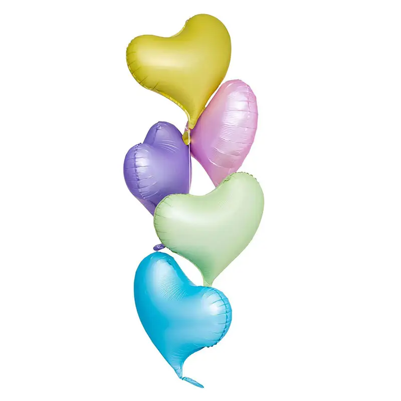 Nuova festa di compleanno di matrimonio forniture palloncino di san valentino Globos 20 pollici retro love foil cuore palloncino elio