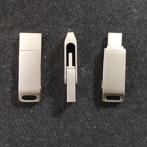 Döner Metal USB bellek 1 2 4 8 16 32 64 128 GB Memory Stick USB Stick üzerinde ücretsiz lazer gravür logosu - Product Image 4