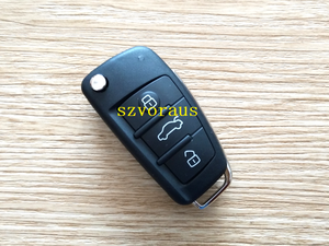 Logo olmadan Audi 3 düğme anahtarsız uzaktan anahtar için yüksek kalite (433mhz/MQB çip/HU66) akıllı uzaktan araba anahtarı - Product Image 3