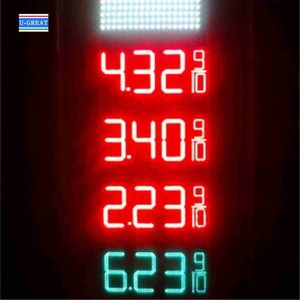 Ботильоны из замшевой кожи, фабричного изготовления светодиодный цифр модуль для Arduino 7-сегментный светодиодным ценовым освещением и экран для газозаправочной станции - Product Image 6