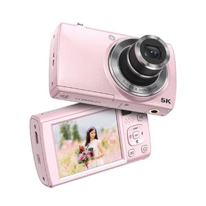 Dijital kamera 5K 56MP kameralar için fotoğraf vyoutube kamera YouTube Selfie için yeni başlayanlar için küçük kompakt kamera optik Zoom - Product Image 4