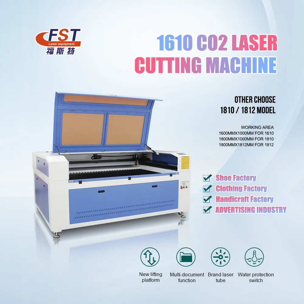 High quality double heads laser 1612 1812 co2 laser cutting machine fabric cloth textile cutting machine laser engraving machine