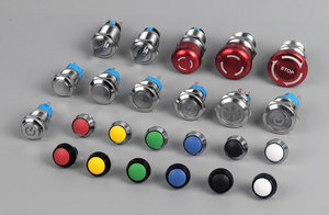 12v 24v 12mm 16mm 16mm mandallama basma düğmesi anahtarı 5 Pin ON-OFF push button anahtarı LED güç anahtarı - Product Image 6