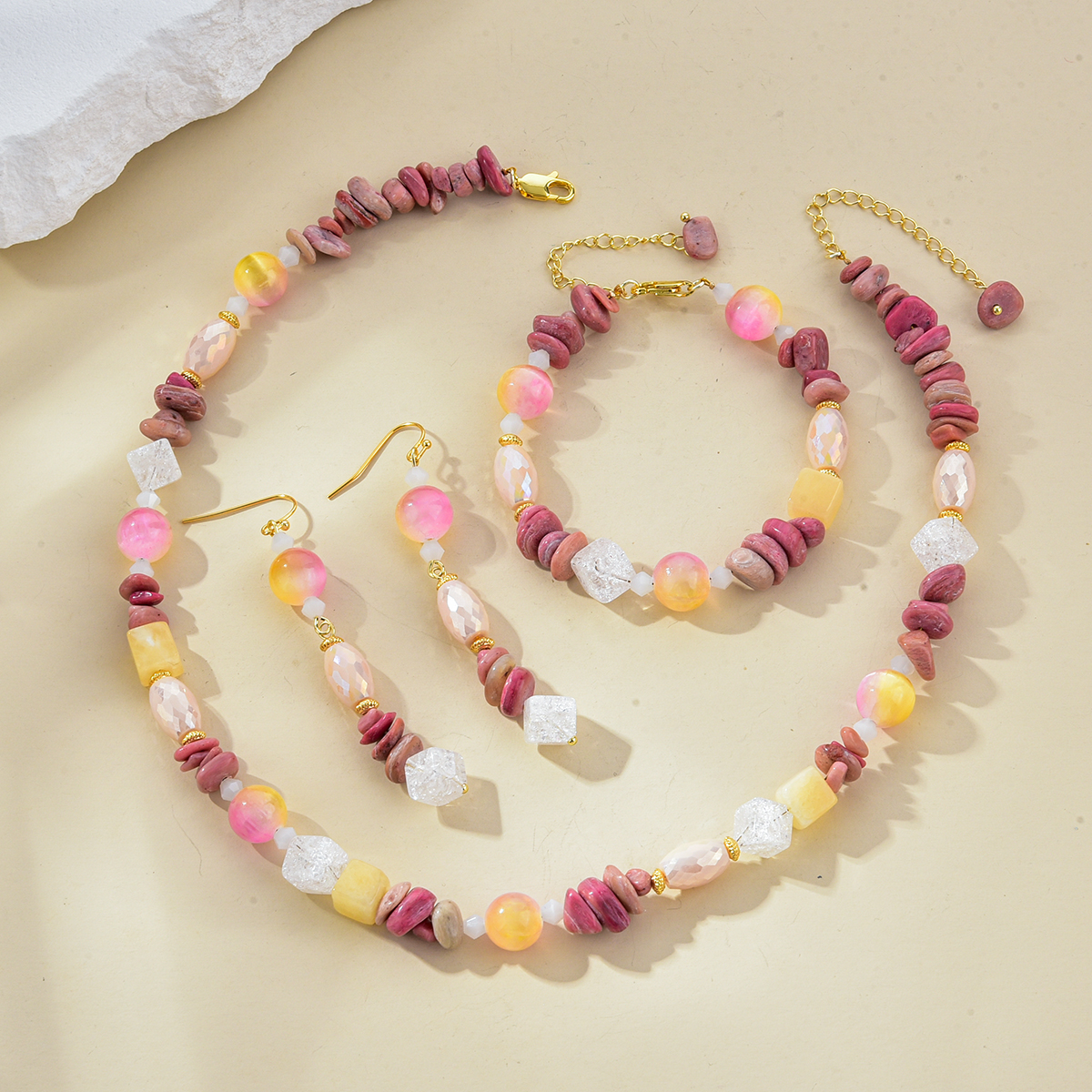 Collar/Pendientes/Pulsera