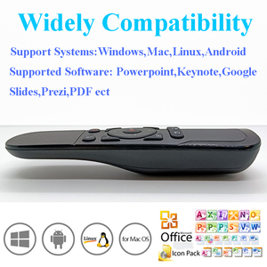 Puntatore Laser Wireless con pulsante gomma Air Mouse per pagina Powerpoint che gira presentatore telecomando per presentazione PPT - Product Image 2
