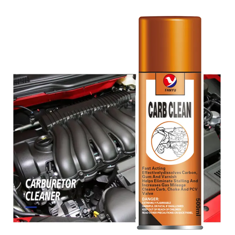 Latas Personalizadas e Fórmula 450ml Carburador Cleaner Para Limpeza De Carb e Choke Cleaner Spray
