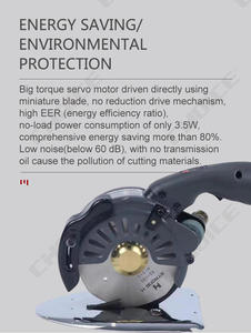 RCS-100 Round <strong>Cutter</strong> With Servo Motor Suitable for Different Fabrics for Garment Factory - Product Image 4