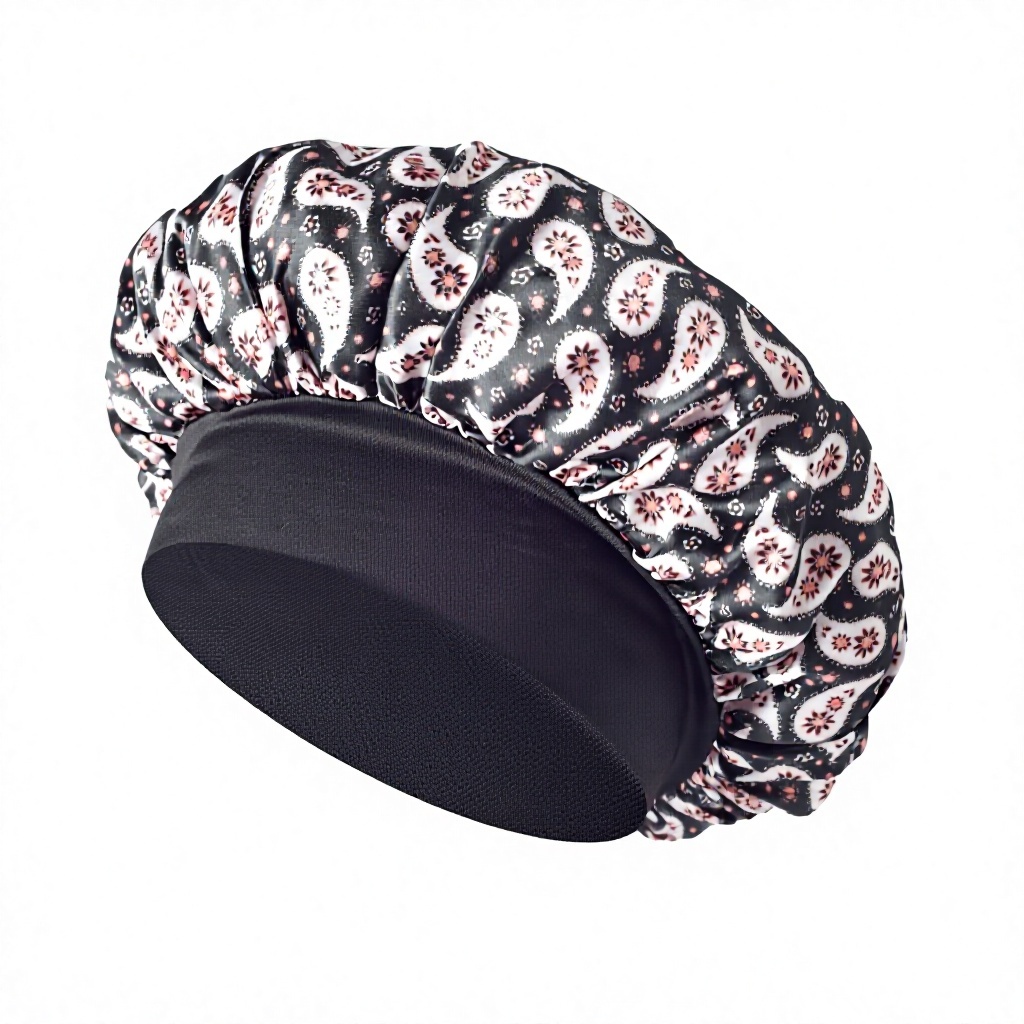 Style motif cachemire noir