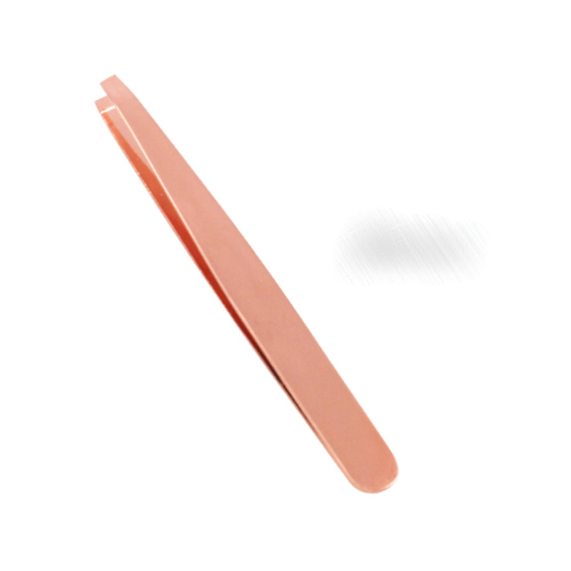 Pince à sourcils-or rose