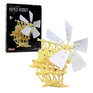 Hot Sale Windenergie quelle Biped Roboter Baukasten Physik Wissenschaft Engineering Kit Stiel Roboter Spielzeug für Kinder