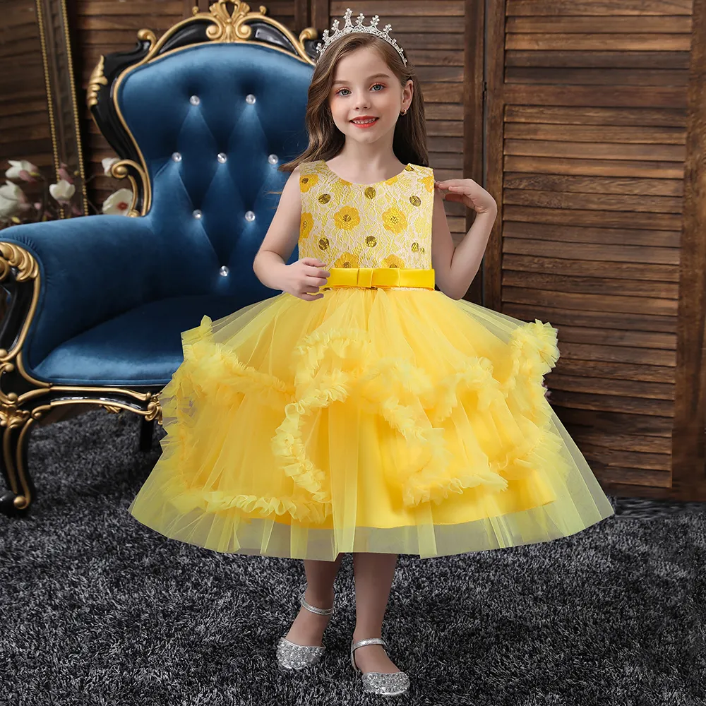 Robes de première communion Boutique en tulle, robes de princesse Tutu à fleurs, robes de fête d'anniversaire et de mariage pour filles, offre spéciale