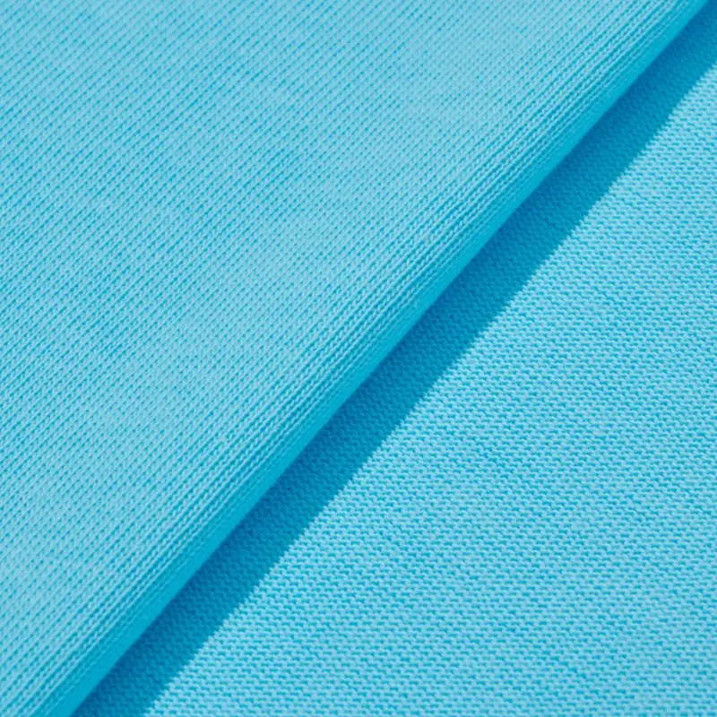 מכר סגנון חדש פיקה לסרוג בד 20S רגיל צבוע 100% מסורק כותנה לסרוג בד עבור פולו חולצה