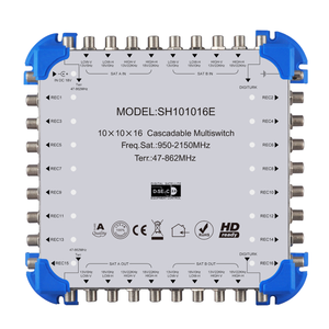 10 in <strong>16</strong> Out Satellite Multiswitch Digital Satellite Receiver <strong>Diseqc</strong> 2.0 10 Input Cascade Switch - Product Image 1