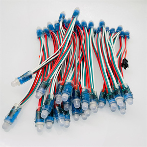 Professional Manufacture DC5V Input <strong>WS2801</strong> Digital Addressable 12mm RGB Full Color LED <strong>Pixel</strong> <strong>String</strong> 50pcs <strong>String</strong> IP68 - Product Image 2