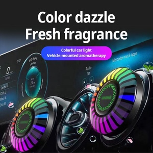 Özel Logo aromaterapi difüzör araba difüzör kokulu lamba 24 LEDs RGB araba LED işıkları Usb difüzör araba hava spreyi - Product Image 6