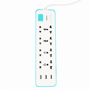 Universal Standard <strong>Multi</strong>-Hole Power <strong>Socket</strong> <strong>with</strong> 8 Outlets and 3 USB for Home and Industry - Product Image 1