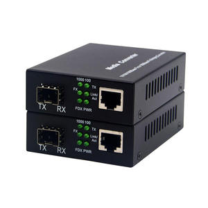千兆SFP光收发器10/100/1000M以太网至双绞线转换器，带RJ45 POE网络，可供FTTH使用 - Product Image 1