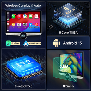 Junsun Qualcomm chip Android autoradio per <span class=keywords><strong>Peugeot</strong></span> 307 SW 2002-2013 lettore <span class=keywords><strong>DVD</strong></span> Apple CarPlay Stereo 2K QLED schermo auto - Product Image 5