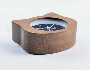 Led kỹ thuật số Đồng hồ báo thức, động vật mèo hình dạng đáng yêu dễ thương phong trào Gỗ gỗ Máy tính để bàn bảng đồng hồ báo thức cho trẻ em Quà tặng ánh sáng - Product Image 3