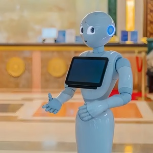 Robot di ricezione con introduzione guidata Robot di ricezione di benvenuto commerciale umanoide di alta qualità intelligenza artificiale - Product Image 5