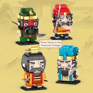 三国時代DIYプラスチック製ビルディングブロックセット1:18スケール歴史的中国建築モデルおもちゃ教育用おもちゃキット - Product Image 4