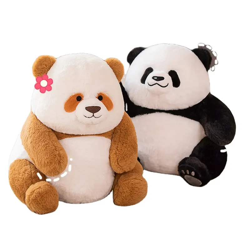 Brinquedo de pelúcia de pelúcia para crianças, brinquedo fofo de pelúcia para panda, brinquedo fofo de pelúcia Huahua Menglanqizai, novo de Kawaii