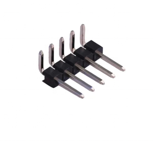 PZ254V-11-08P düz kare iğneler 2.5mm 6mm 3mm 2.54mm eklenti siyah pirinç 1x8P Pin başlıkları